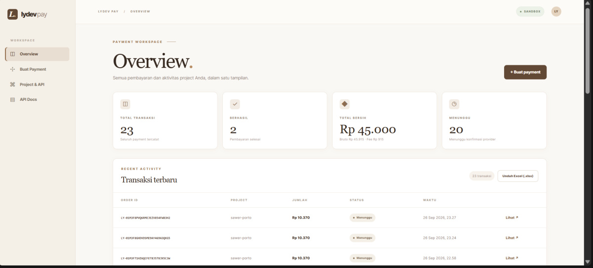 Preview pay.lydev.id